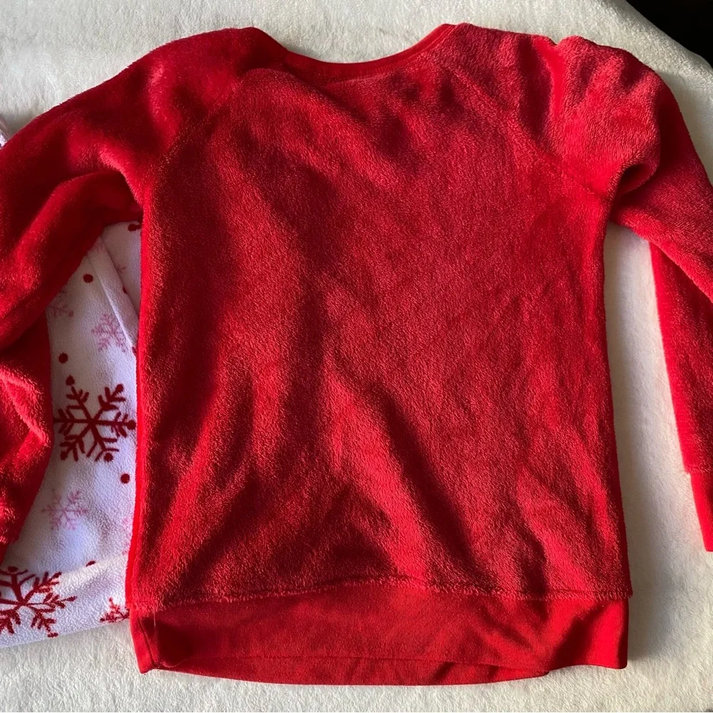 Elf on the shelf‎ Pajama Set Size Large Red Christmas Cozy